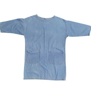 CMC Color Me Cotton Denim Tunic Dress withh pockets M